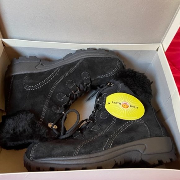 Warm Fur Short Boots Size 9 - Picture 1 of 10